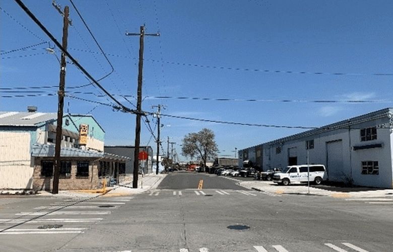 Before (left) and after (right) 5th Ave S & S Holden St.
