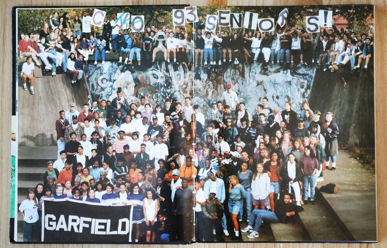 Naomi Ishisaka’s graduating class of 1993 as seen in her Garfield High School yearbook.