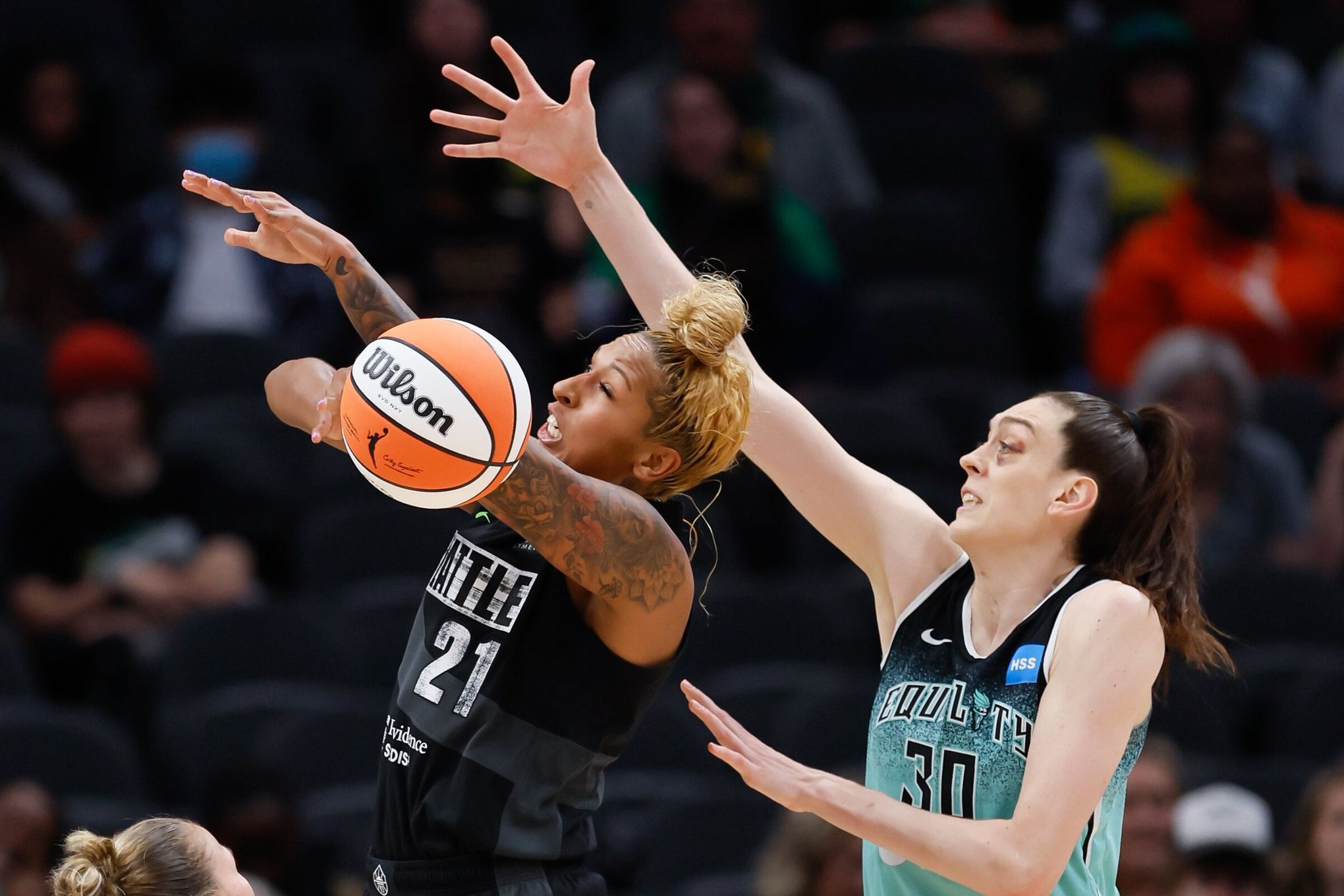 Happy homecoming! Liberty hold off the Storm in Breanna Stewart's return to  Seattle - NetsDaily