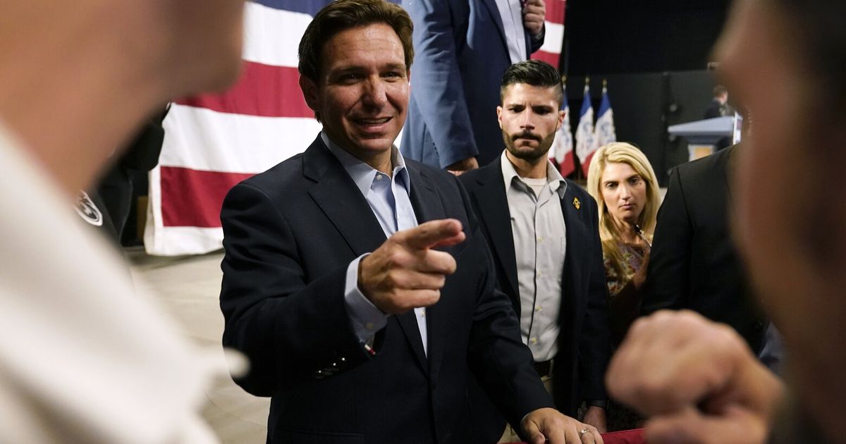 DeSantis plays up his personal side — and swipes at Trump — during ...