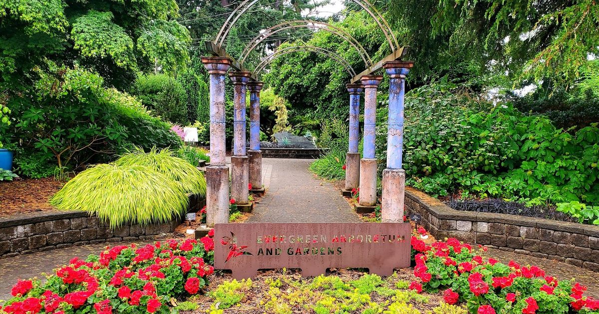 Nature and art unite at Evergreen Arboretum and Gardens in Everett
