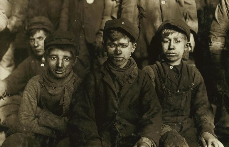 The “breaker boys” at a Pennsylvania coal mine, photographed by Lewis Hine in 1911. (Lewis Hine via Library of Congress)