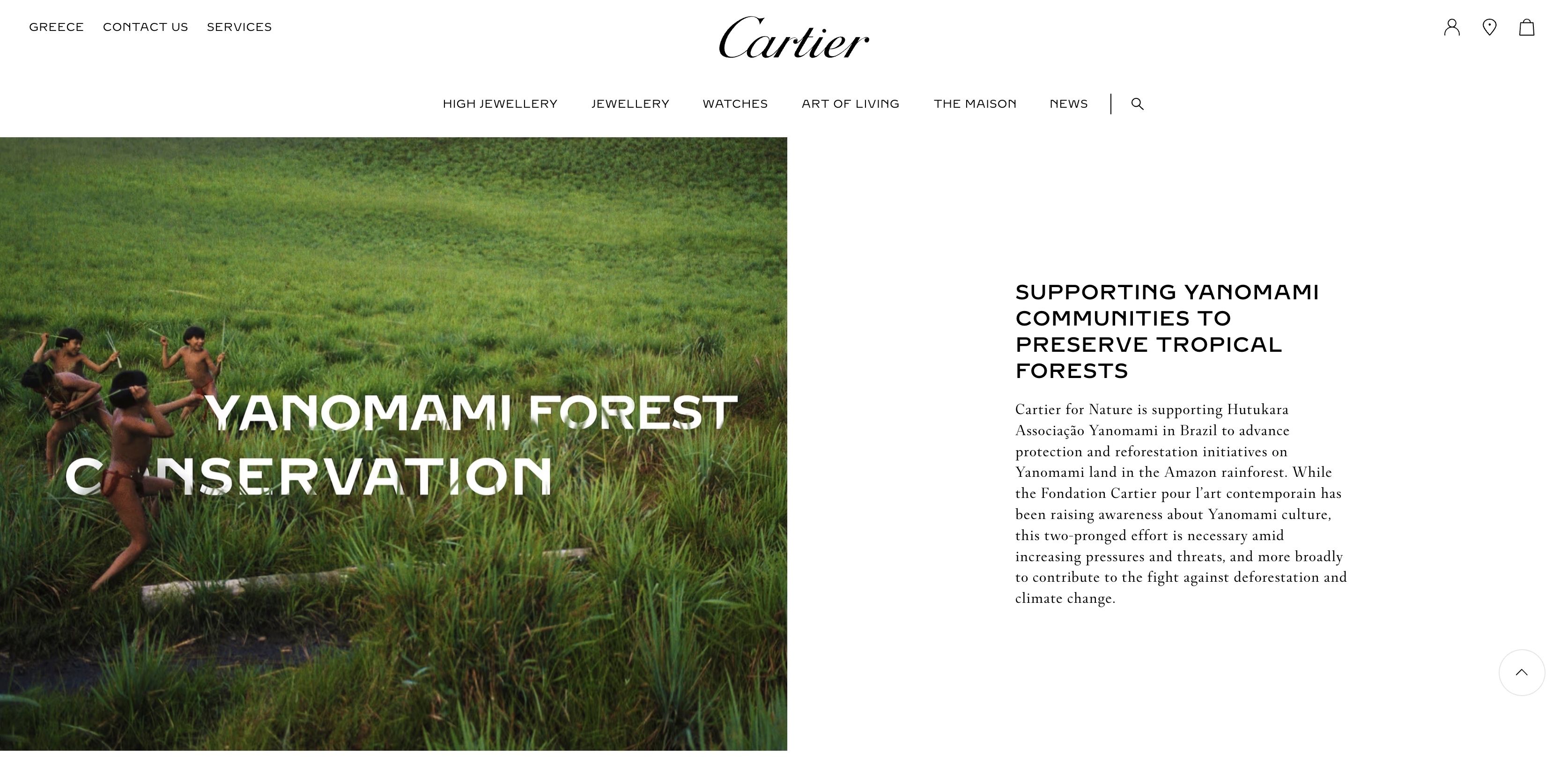 Cartier uses images of Amazon tribe devastated by illegal gold