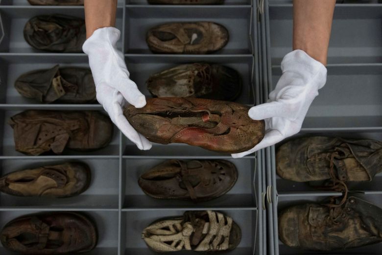 Auschwitz museum begins emotional work of conserving 8,000 shoes of murdered  children | The Seattle Times