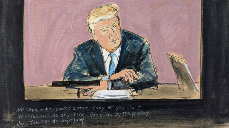 Cartoon Rape Sex Porn Vedio - Judge gives Trump time to decide on testifying at rape trial | The Seattle  Times