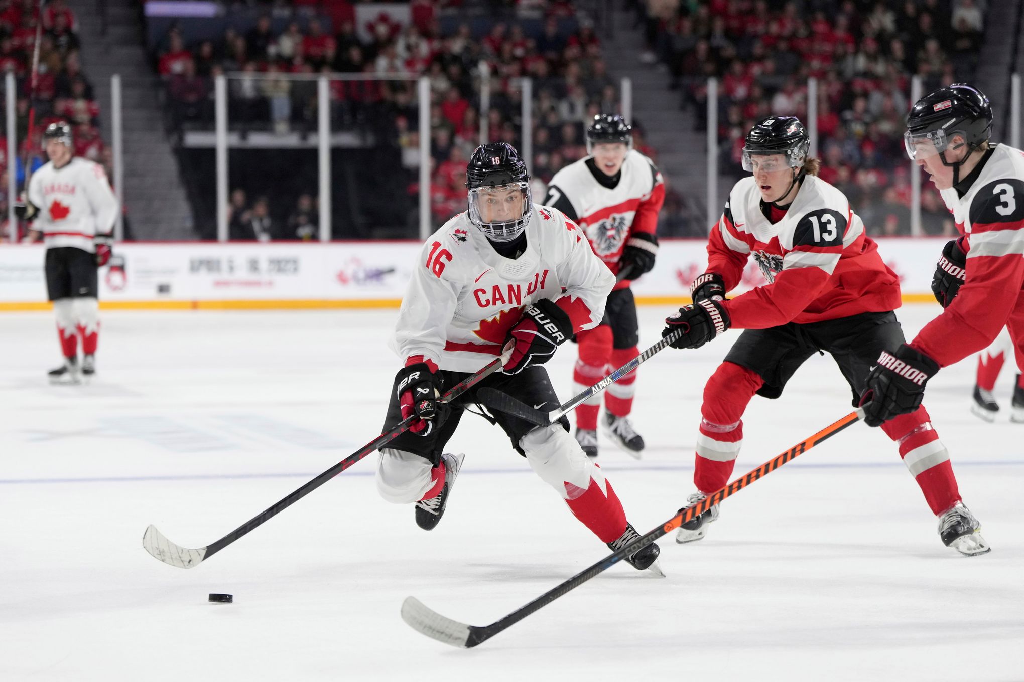 Connor Bedard skates in his first NHL exhibition game with the Chicago  Blackhawks, National