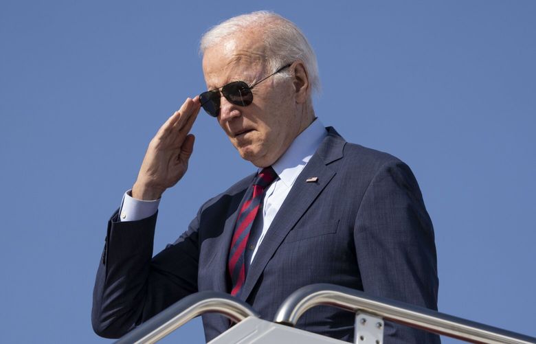 President Joe Biden prepares to travel to Colorado for the Air Force Academy graduation, at Joint Base Andrews in Maryland on Wednesday, May 31, 2023. Biden brokered a debt limit deal by following instincts developed through long, hard and sometimes painful experience in Washington. (Doug Mills/The New York Times) XNYT0961 XNYT0961