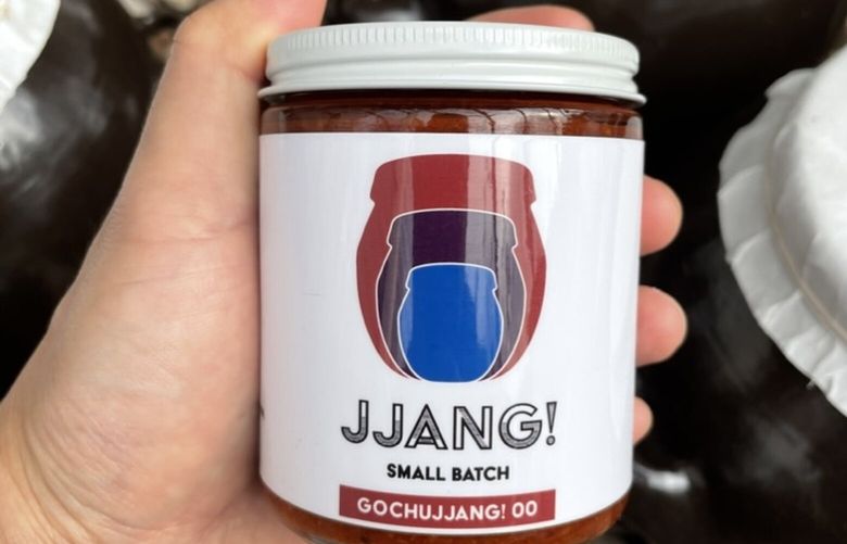 Gochujang, a Korean chili paste, is sold by Mike Kim at his small-batch gochujang pop-up, Jjang!