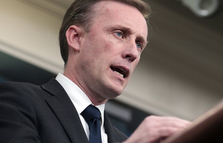 FILE – Jake Sullivan, the national security adviser, speaks to reporters at the White House on Dec. 12, 2022. The nuclear order established during the Cold War is under more stress than at any point since 1962, but efforts to negotiate with Beijing are unlikely to succeed anytime soon. (Oliver Contreras/The New York Times) XNYT0043 XNYT0043