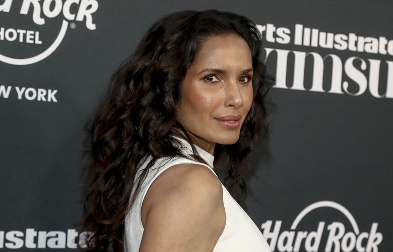 Television host Padma Lakshmi attends the Sports Illustrated Swimsuit 2023 issue release event at the Hard Rock Hotel New York on Thursday, May 18, 2023, in New York. (Photo by Andy Kropa/Invision/AP) NYAK108 NYAK108
