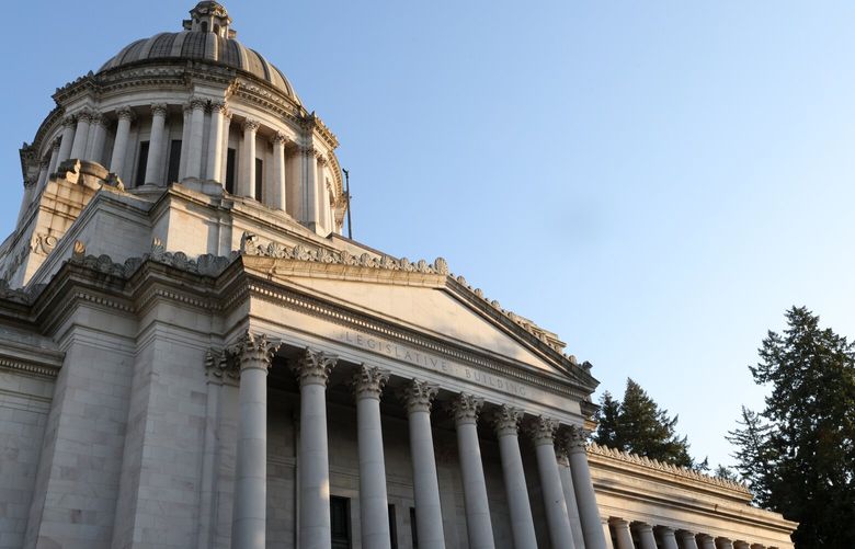 The Washington State Capitol building on Tuesday, May 16, 2023, in Olympia, Washington.