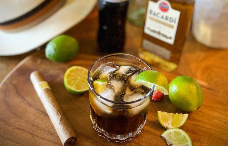 There is no real difference between a Cuba Libre and a rum and Coke with a lime wedge in it, except the Cuba Libre is usually made with gold rum and perhaps a little more lime than the average bar slice provides.