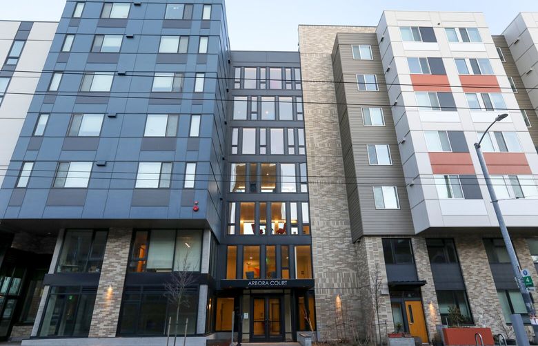 The Seattle City Council has advanced $970M property tax for affordable housing in Seattle. (Ken Lambert / The Seattle Times)
 Arbora Court 2019 in Seattle. 