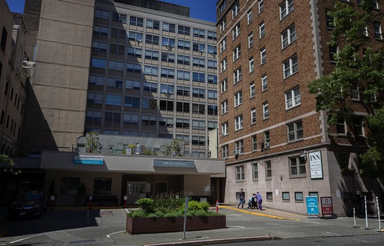 Exterior shot of Virginia Mason Medical Center, on Seattle’s Pill Hill, shot Monday, June 22, 2020. 214324