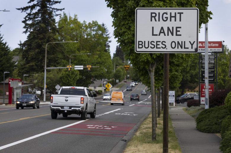 Burien officials collected input about a new community vision for the Ambaum Boulevard corridor. (Ellen M. Banner / The Seattle Times)