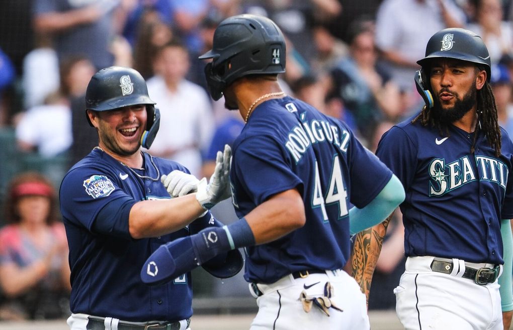 Ty France 11th Home Run of the Season #Mariners #MLB Distance: 404ft Exit  Velocity: 106 MPH Launch Angle: 21° Pitch: 98mph Four-Seam…