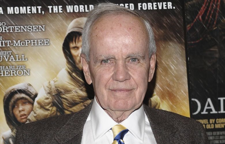 FILE – Author Cormac McCarthy attends the premiere of “The Road” in New York on Nov. 16, 2009.  McCarthy has two novels coming out this fall, his first fiction releases since the Pulitzer Prize-winning â€œThe Roadâ€ in 2006. Publisher Alfred A. Knopf announced Tuesday, March 8, 2022, that â€œThe Passenger,â€ would come out Oct. 25 and â€œStella Maris,â€ a prequel to â€œThe Passengerâ€ set eight years earlier, is scheduled for Nov. 22. The two works will be available as a box set on Dec. 6.  (AP Photo/Evan Agostini, File)