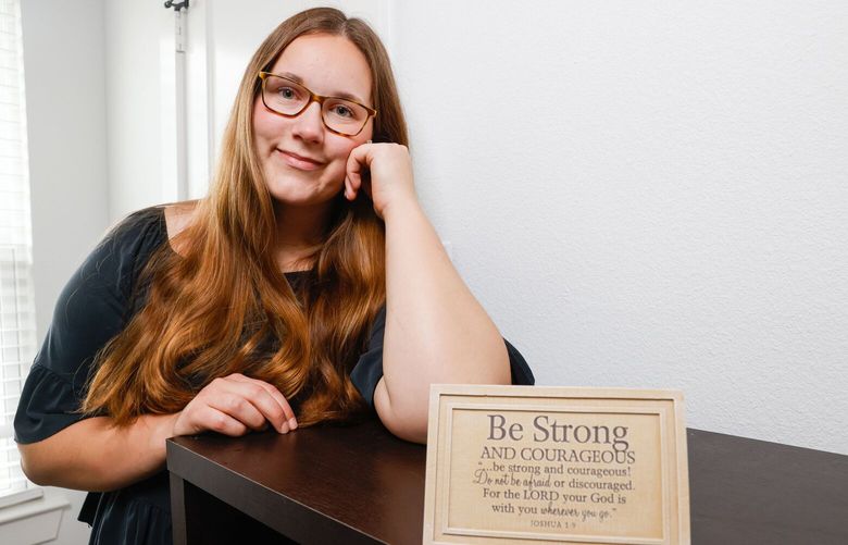 Abigail McGowan is shown at her home in Denison, Texas on June 5, 2023. McGowan took part in a pilot program by Children’s Health and Meadows Mental Health Policy Institute in 2022 that trained pediatricians to better screen for and treat mild-to-moderate mental health issues. (Liesbeth Powers/The Dallas Morning News/TNS)