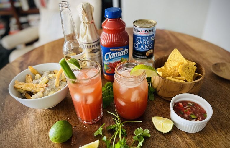 The Caesar, left, is a Canadian drink that is just a Bloody Mary mixed with clam juice. In Mexico, the Michelada is a Bloody Mary made with Mexican beer instead of vodka. Clam juice is optional in that drink.