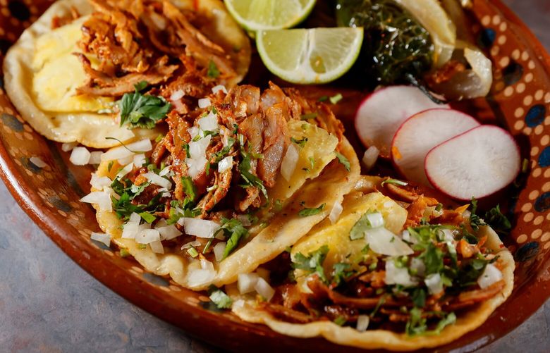 The pork al pastor tacos at Los Cuervos in Lakewood.  223396