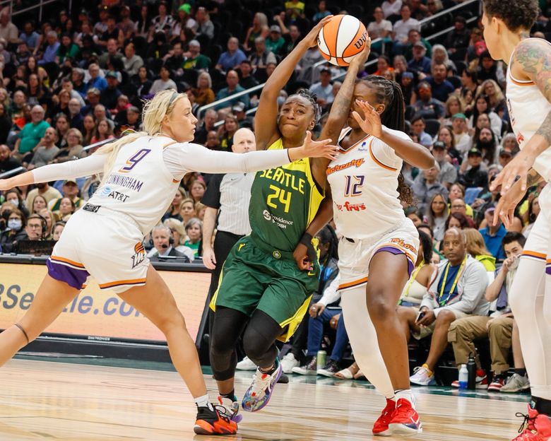 Storm get contributions up and down lineup to make easy work of Mercury |  The Seattle Times