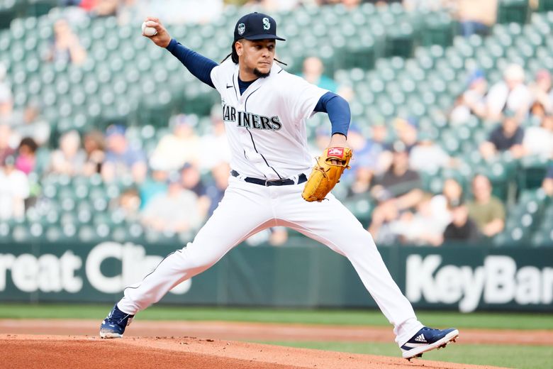 Teoscar Hernandez of the Seattle Mariners celebrates a run against the  Washington Nationals during the fifth inning at T-Mobile Park on June 26,  2023, in Seattle, Washington., National Sports