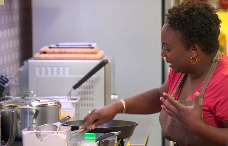 Seattle’s Stephenie Simmons is competing on “Secret Chef,” in which 10 chefs are tasked with performing a different cooking challenge each episode and then must judge each other’s creations while their true identities are concealed.