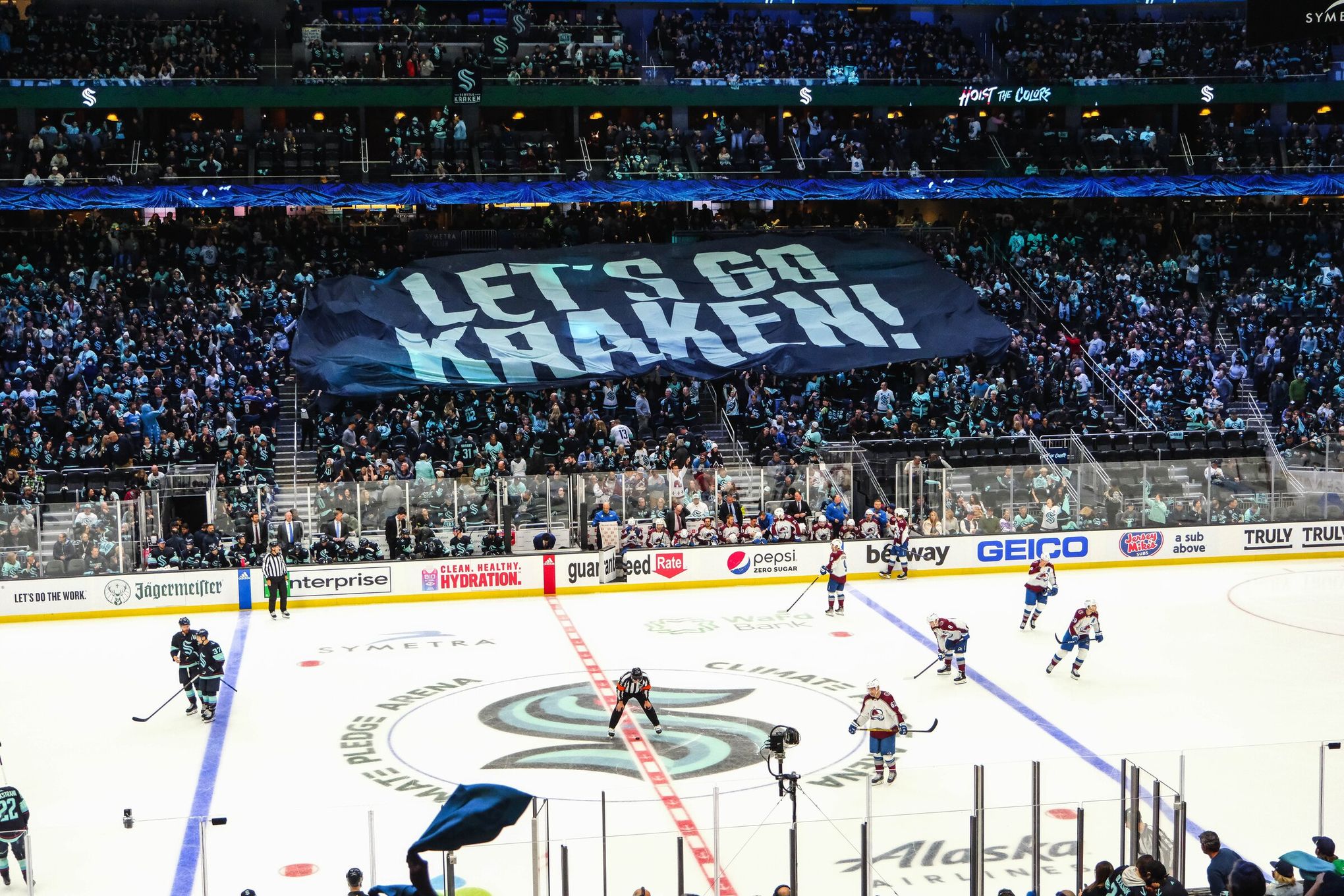 SEATTLE KRAKEN NHL JERSEY MIDNIGHT COLOR Men's Adidas ON ICE
