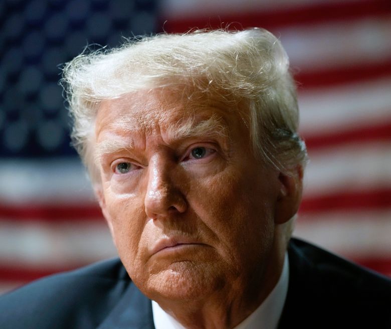 FILE – Former President Donald Trump attends an event with supporters at the Westside Conservative Breakfast, in Des Moines, Iowa, Thursday, June 1, 2023. Trump described a Pentagon “plan of attack” and shared a classified map related to a military operation, according to an indictment unsealed Friday, June 9. The document marks the Justice Department’s first official confirmation of a criminal case against Trump arising from the retention of hundreds of documents at his Florida home, Mar-a-Lago.  (AP Photo/Charlie Neibergall, File) WX106 WX106