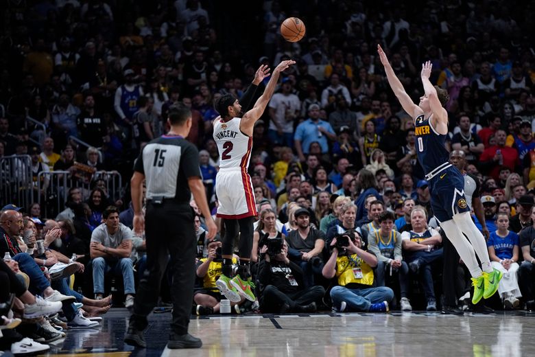 The Miami Heat roar back in Game 2 to tie the Denver Nuggets in NBA Finals  | The Seattle Times