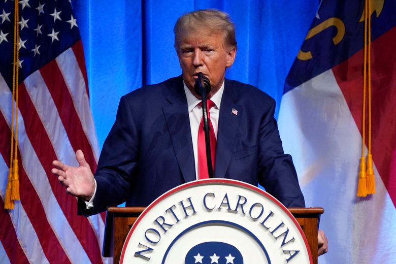 Trump pledges to endorse Mark Robinson for North Carolina governor | The Seattle Times