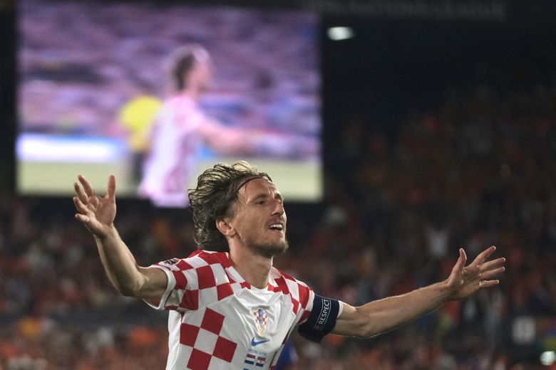 Luka Modric of Croatia in 2023