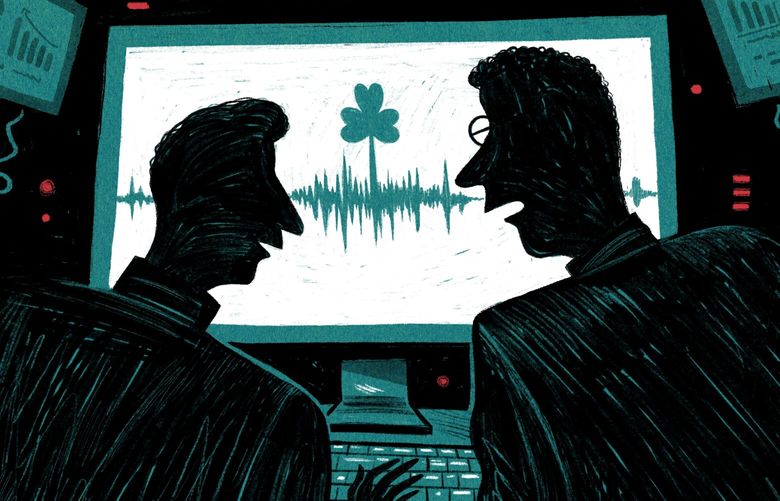 For Alexa to speak like a Dubliner, Amazon researchers had to crack a problem that’s vexed data scientists for years: voice disentanglement. (Shane Cluskey/The New York Times) — FOR EDITORIAL USE ONLY WITH NYT STORY ALEXA IRISH ACCENT BY BERNHARD WARNER FOR JULY 1, 2023. ALL OTHER USE PROHIBITED.
