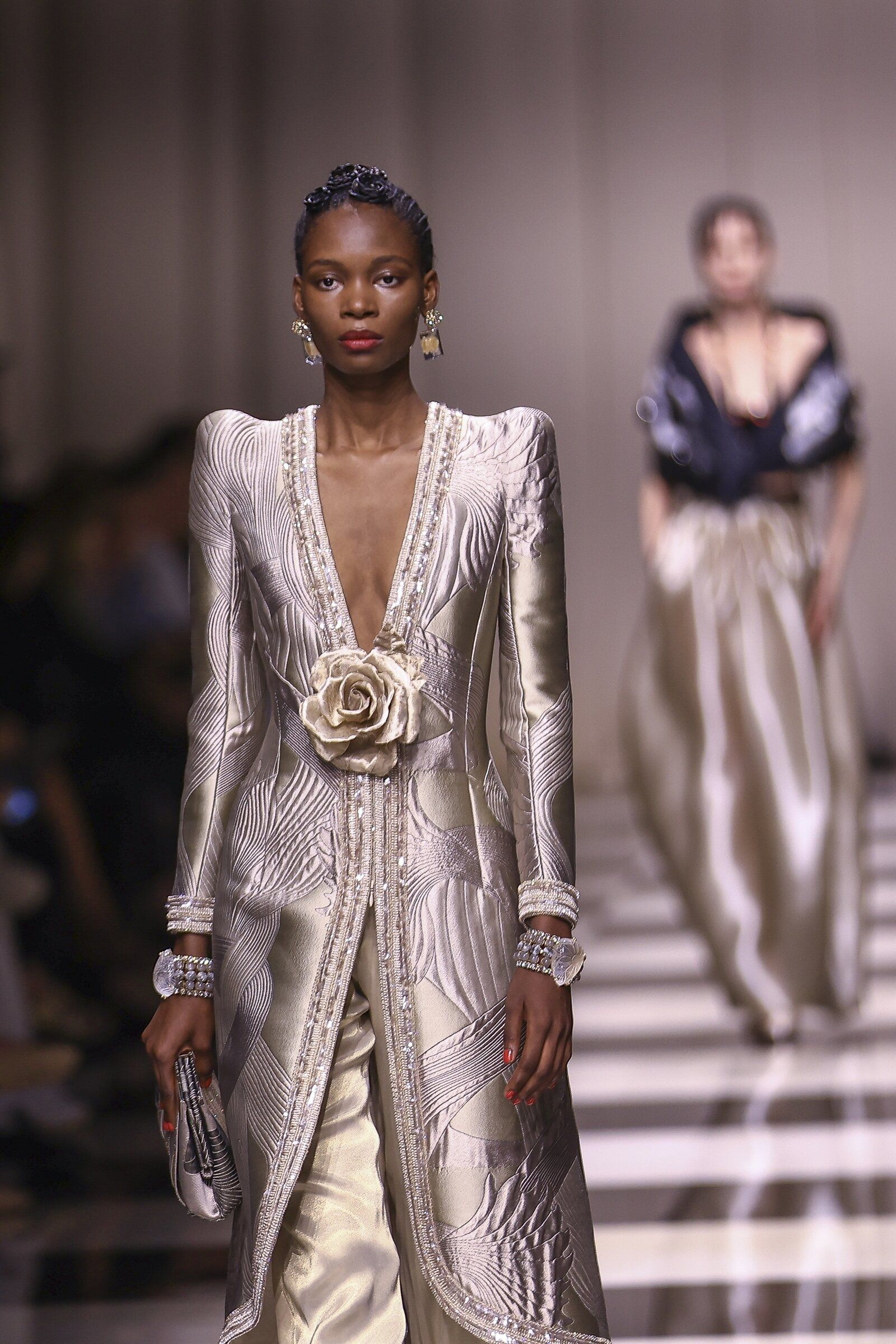 This stunning metallic look from Armani is in bloom The Seattle