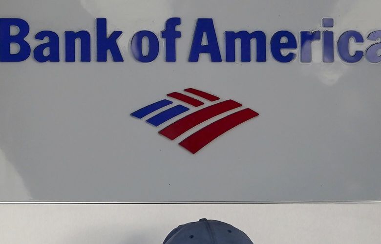  ATM at a Bank of America location in San Francisco, April 24, 2023.  (AP Photo/Jeff Chiu)