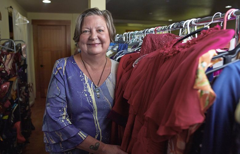 Jana Clark founded Freespirited Closet, a free community thrift store, in her Snohomish County home’s basement. (Courtesy of Aldo Enriquez)