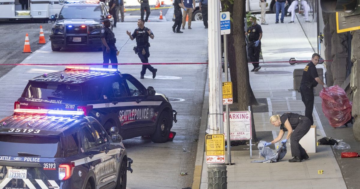 西雅图警方在市中心冲突中击伤刺伤嫌疑人