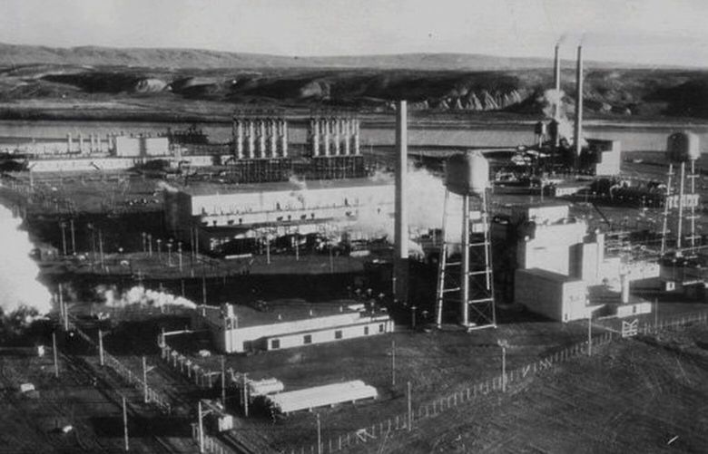 SEATTLE TIMES CENTENNIAL: OVER HERE — GEARED UP FOR THE FIGHT:  1945: THE ATOMIC BOMB IS DROPPED ON HIROSHIMA IN AUGUST, AND THE WORLD FIRST LEARNS OF THE ROLE THAT THE HANFORD ENGINEERING WORKKS, RIGHT, IN EASTERN WASHINGTON PLAYED IN ITS PRODUCTION. 0311797368