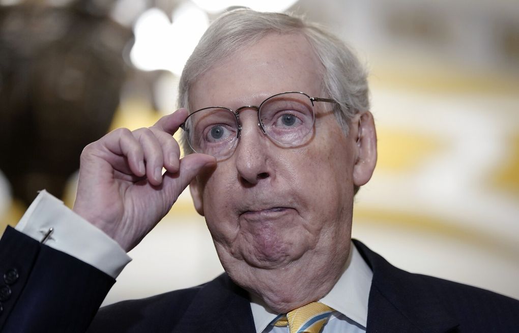 McConnell Freezes Up a Second Time While Addressing Reporters - The New  York Times