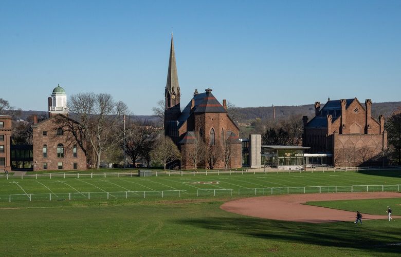 Wesleyan University in Middletown,Conn., on Nov. 14, 2022. Wesleyan University ended the practice of legacy admissions this month, after the Supreme Court ruled against affirmative action. (Tony Cenicola/The New York Times) XNYT0124 XNYT0124