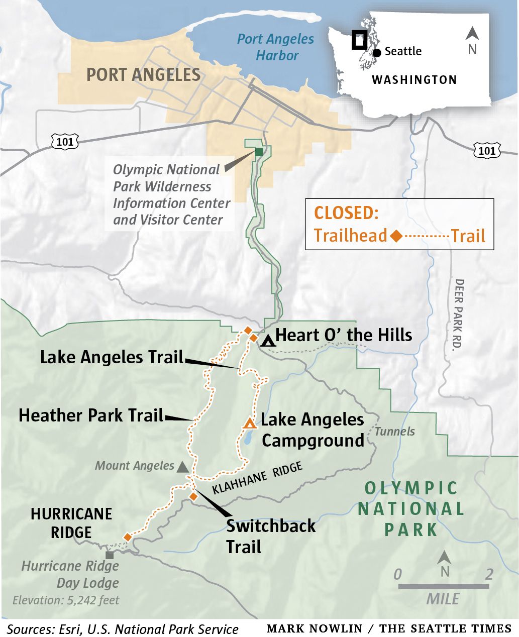 Klahhane ridge trail outlet map