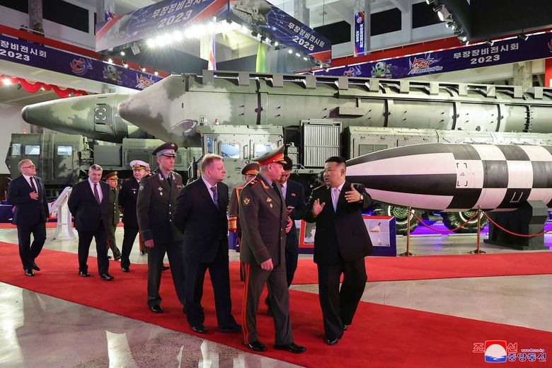 North Korean leader Kim Jong Un meets with Russian defense minister on  military cooperation | The Seattle Times