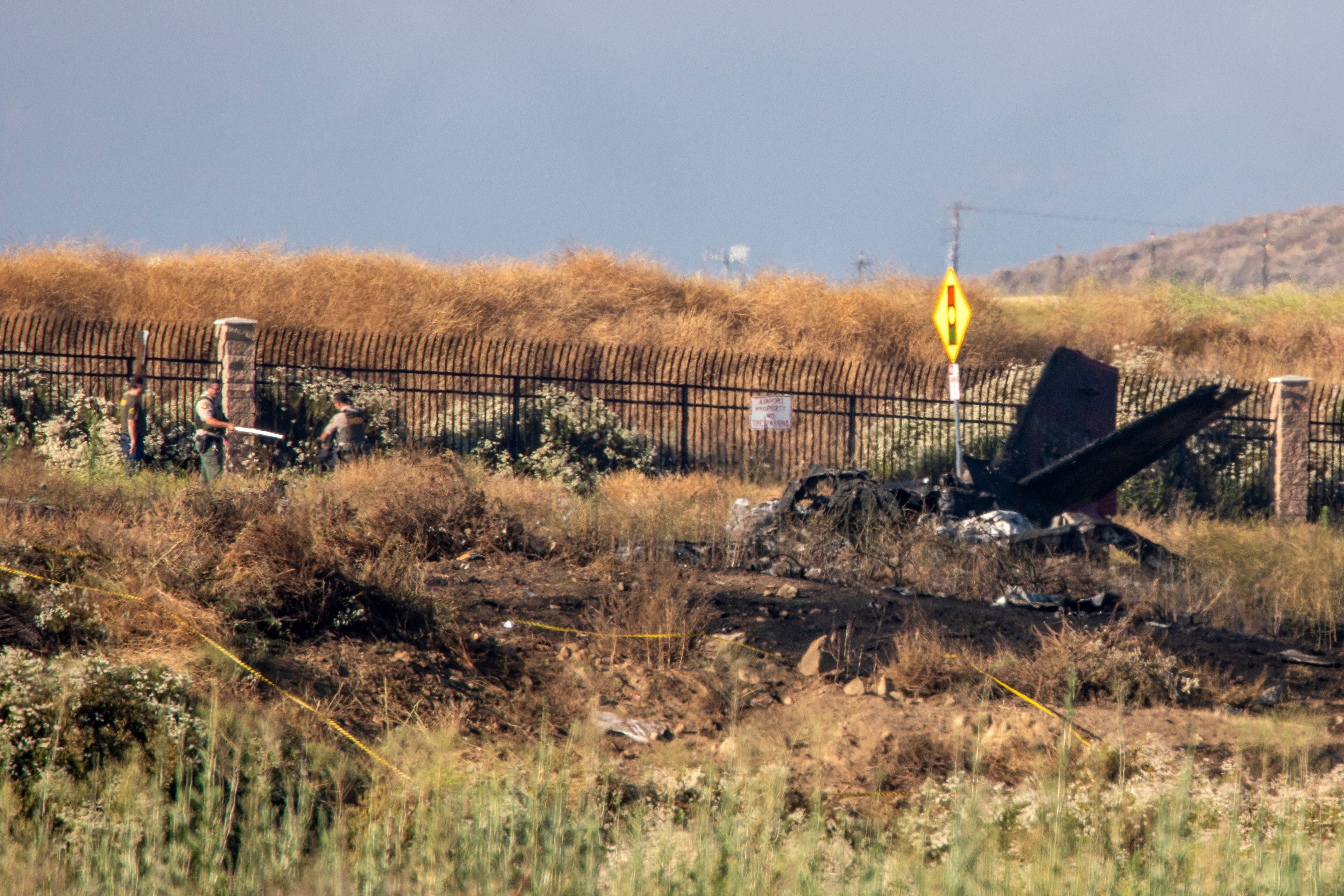 Six killed when small plane crashes bursts into flames in field