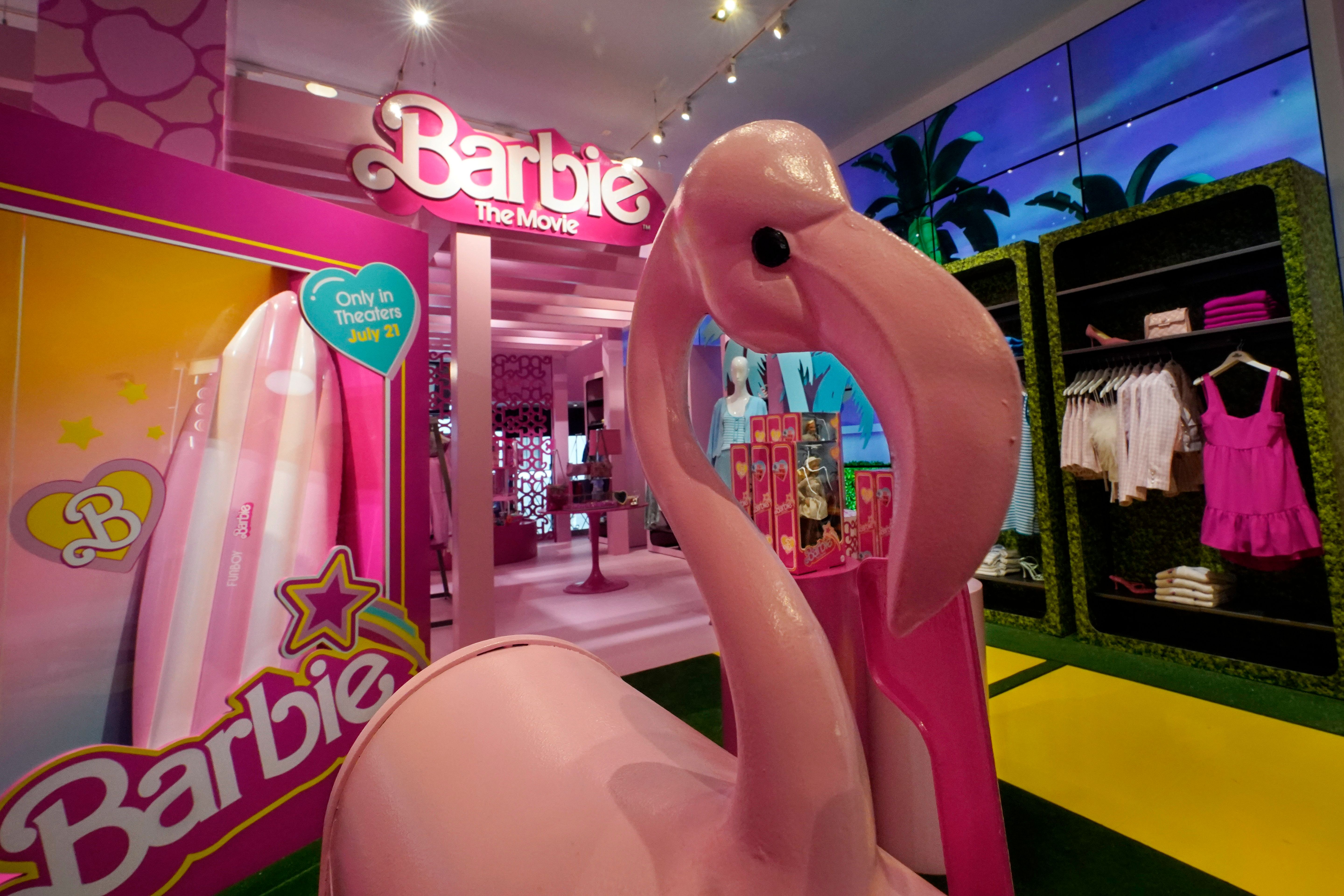 Awash in pink, everyone wants a piece of the 'Barbie' movie