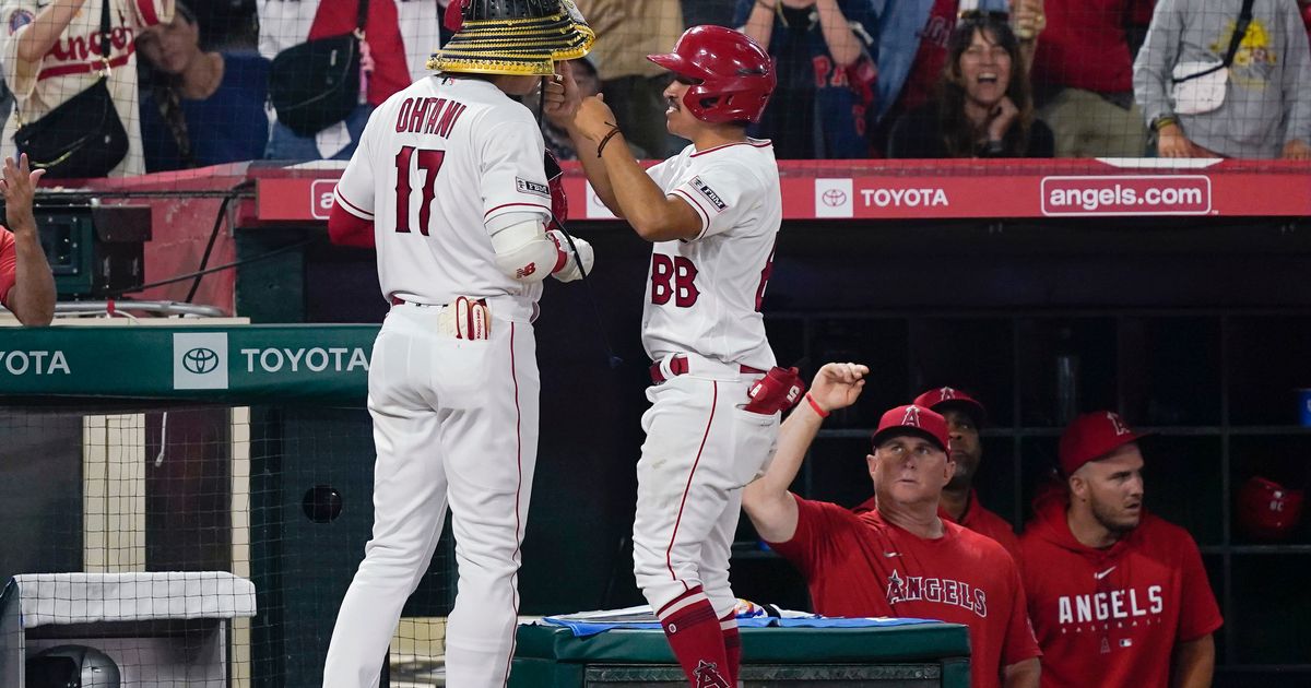 Ohtani, Cabbage lead Angels to 13-12 win over Astros in 10 innings