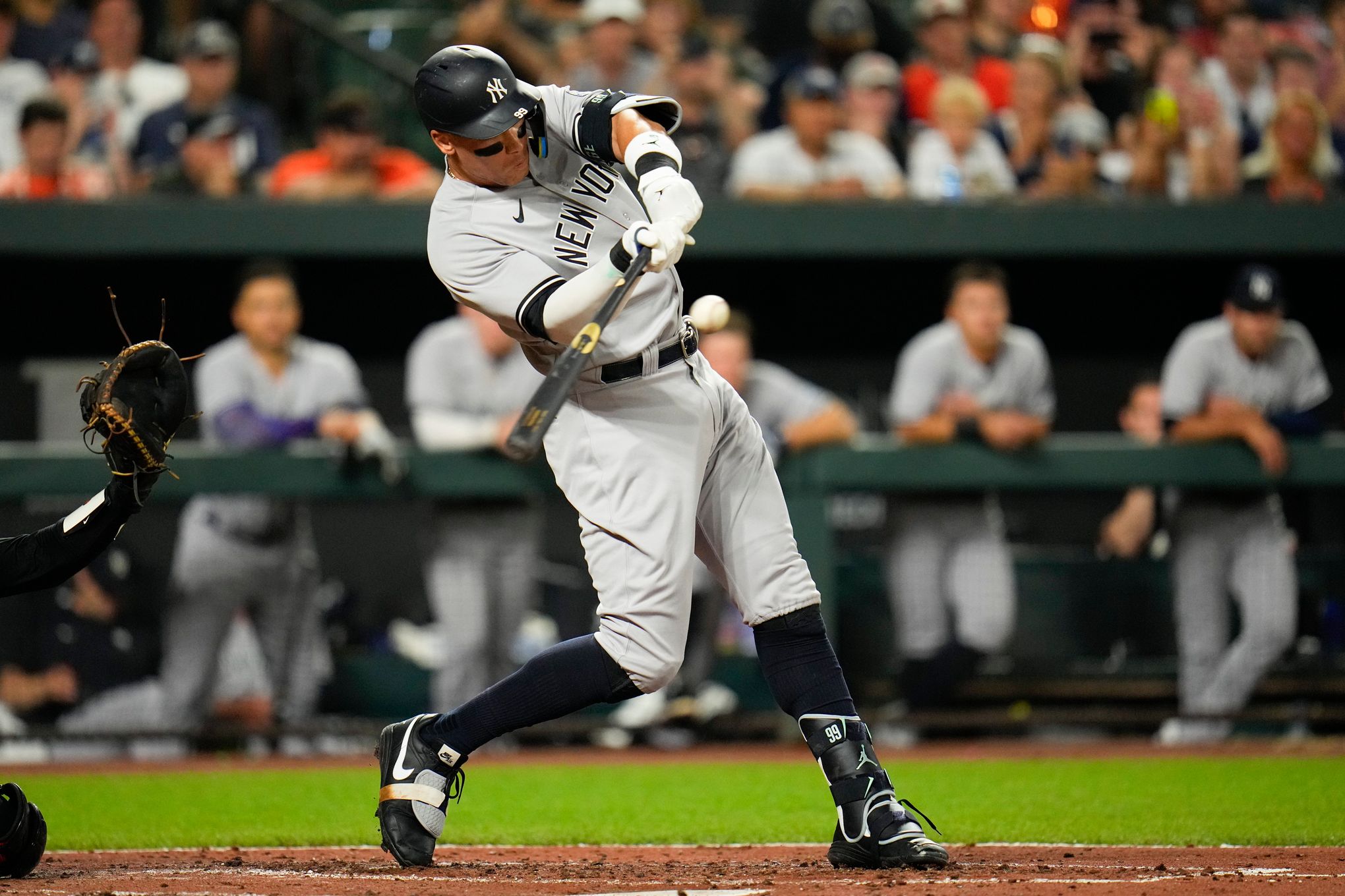 Aaron Judge is in Tampa playing simulated games. The Yankees don't rule out  a return this weekend