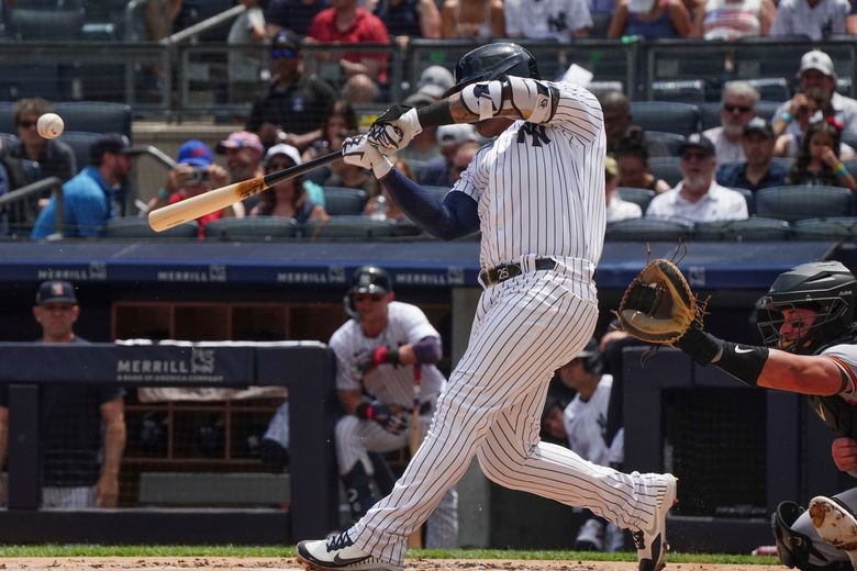 Torres' 2-run homer and dash from first lead Yankees to 8-4