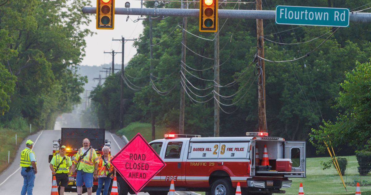 Freight train derails in southeast Pennsylvania, but no known injuries