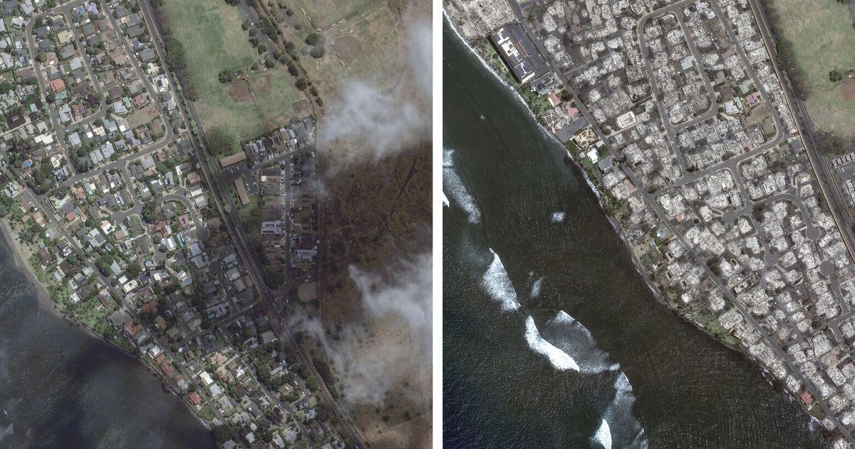 Before-and-after satellite images show Maui devastation in stark ...