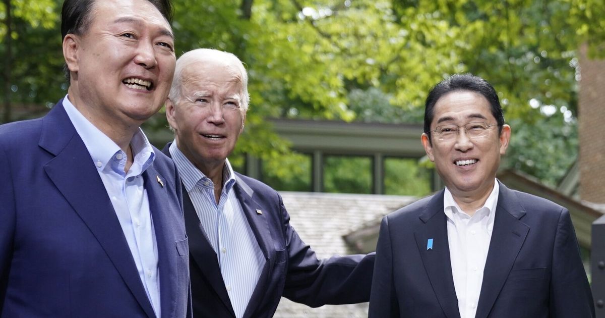 US, Japan and South Korea agree to expand security ties at summit amid ...